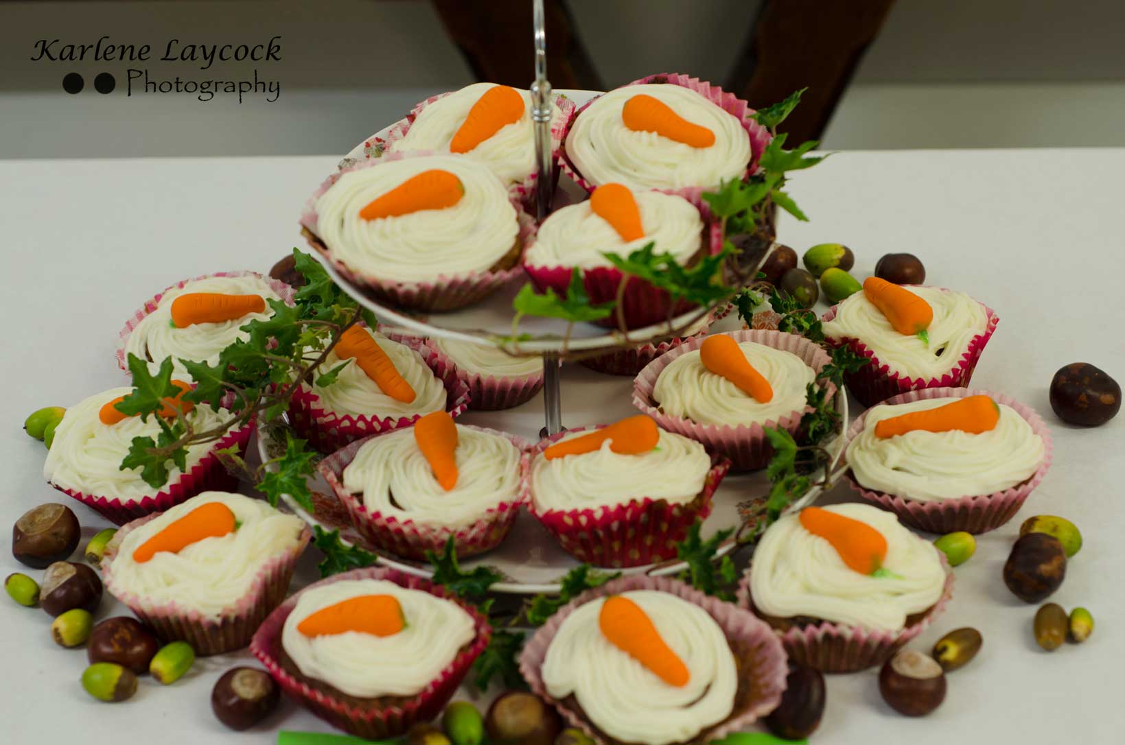 Photograph of Carrot Cupcakes taken at a Local Bake Off Event