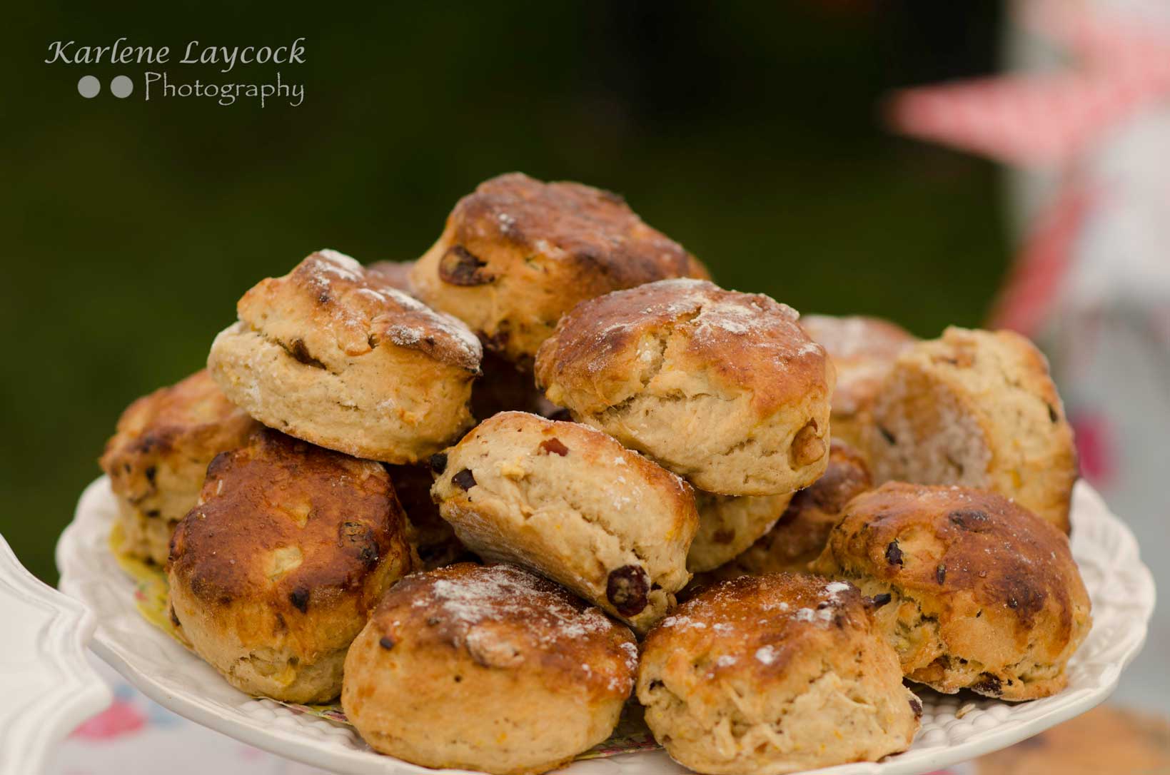 Bake Off Scones Displayed on a White Plate