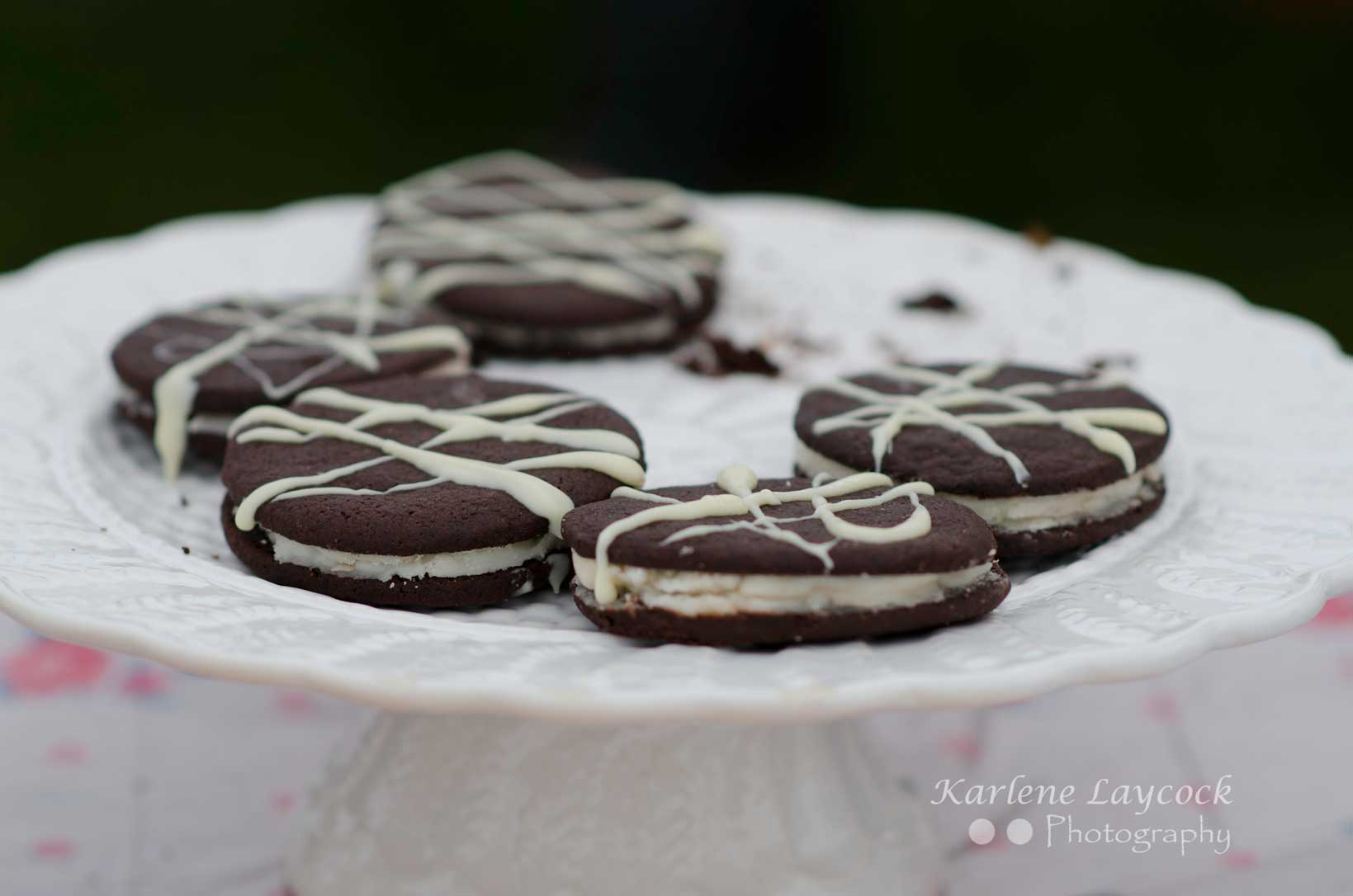 Bake Off Oreo Cookies Displayed on a White Plate
