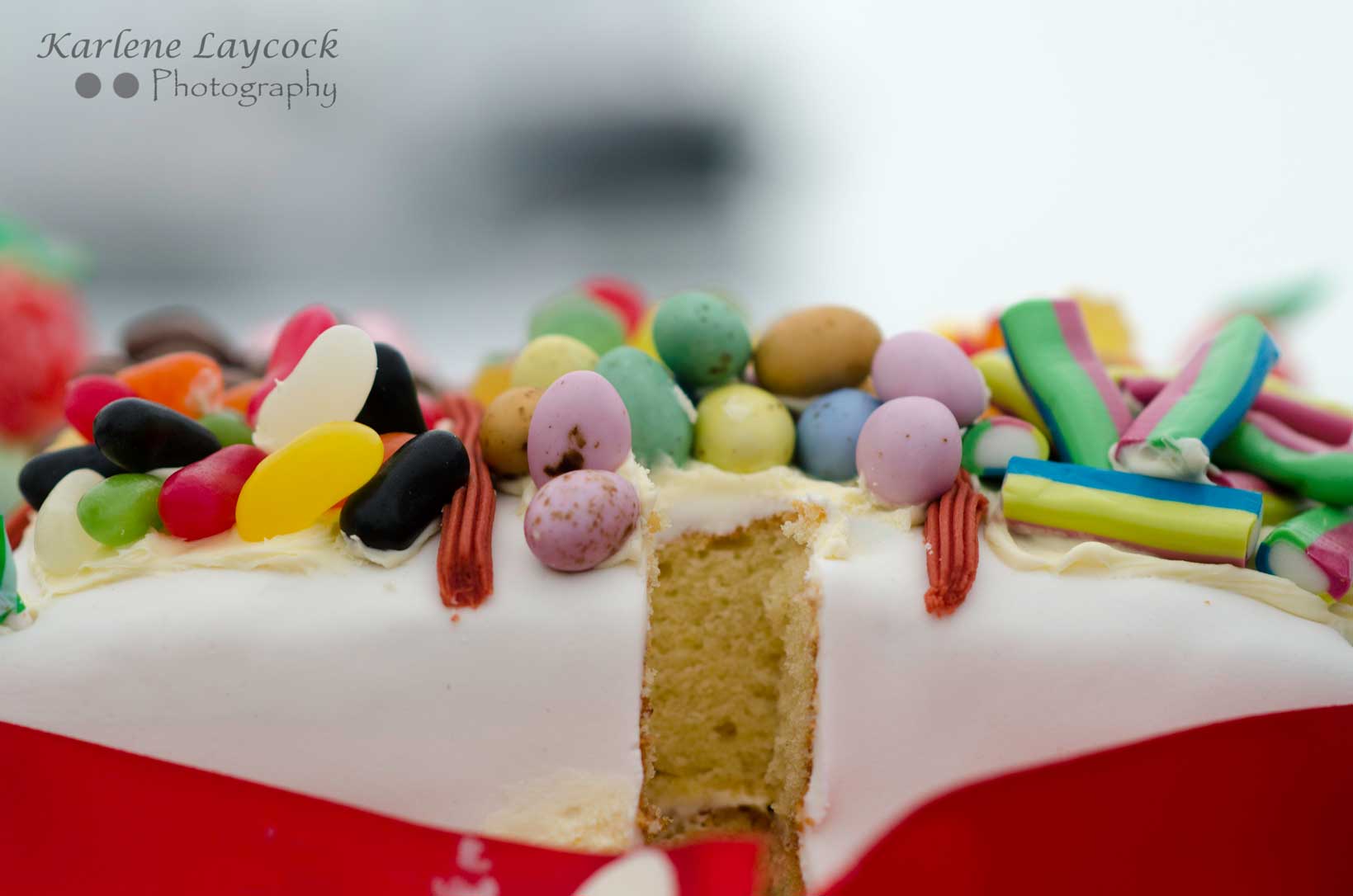 Photograph of a Candy Shop Celebration Cake taken at a Local Bake Off Competion